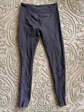 CALIA by Carrie Underwood Black High-Waist Leggings with Crisscross Detail